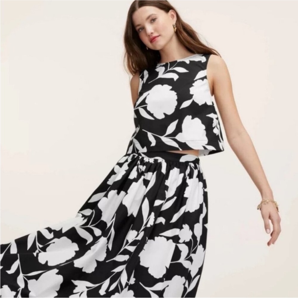 NWT kate spade x Target Classic Rose Volume Midi Skirt X Target size Small S